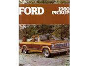1980 Ford Pickup Sales Brochure Literature Book Piece Dealer Advertisement