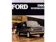1980 Ford Econoline Sales Brochure Literature Book Piece Dealer Advertisement