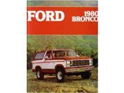 1980 Ford Bronco Sales Brochure Literature Book Piece Dealer Advertisement