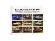1976 Lincoln Mercury Sales Brochure Literature Book Piece Advertisement Colors