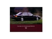 1993 Honda Accord 10Th Anniversary Edition Sales Page Literature Piece