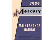 1959 Mercury Monterey Montclair Voyager Shop Service Repair Manual Book Engine