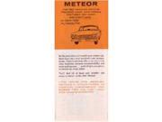 1963 Mercury Meteor Plymouth Tradein Sales Folder Literature Book Piece Option