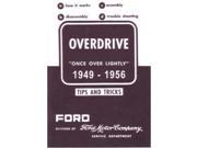 1949 1953 1954 1955 1956 Ford Overdrive Shop Service Repair Manual Engine