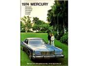 1974 Mercury Sales Brochure Literature Advertisement Options Colors Specs