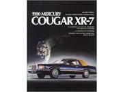 1980 Mercury Cougar Xr 7 Sales Brochure Literature Book Advertisement Options