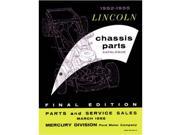 1952 1953 1954 1955 Lincoln Part Numbers Book List Guide Interchange Drawings
