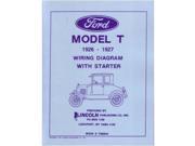 1926 1927 Ford Model T Wiring Diagrams Schematics Factory OEM Specifications