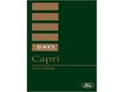 1993 Mercury Capri Shop Service Repair Manual Book Engine Drivetrain Electrical