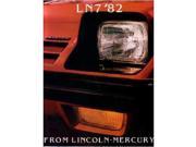 1982 Mercury Ln 7 Sales Brochure Literature Book Advertisement Options Specs