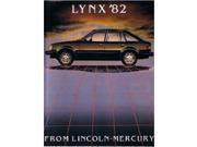 1982 Mercury Lynx Sales Brochure Literature Book Advertisement Options Specs