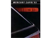 1983 Mercury Capri Sales Brochure Literature Book Advertisement Options Specs