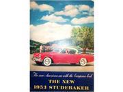 1953 Studebaker Sales Brochure Literature Book Options Specifications Colors