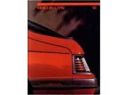 1985 Mercury Capri Sales Brochure Literature Book Advertisement Options Specs