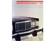 1985 Mercury Grand Marquis Sales Brochure Literature Book Advertisement Specs