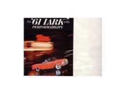 1961 Studebaker Lark Sales Brochure Literature Book Options Specifications