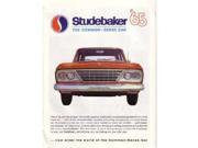 1965 Studebaker Sales Brochure Literature Book Options Specifications Colors