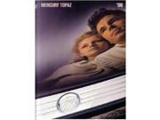1986 Mercury Topaz Sales Brochure Literature Book Advertisement Options Specs