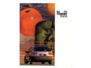 1988 Mercury Tracer Sales Brochure Literature Book Advertisement Options Specs