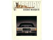 1991 Mercury Grand Marquis Sales Brochure Literature Book Advertisement Specs