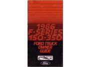 1986 Ford F Series Truck Owners Manual User Guide Reference Operator Fuses