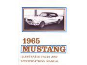 1965 Ford Mustang Facts Features Sales Brochure Literature Options Colors Specs