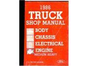 1986 Ford Medium Heavy Duty Truck Shop Service Repair Manual Engine Electrical
