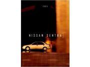 1996 Nissan Sentra Sales Brochure Literature Book Advertisement Options Specs