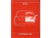 1981 Porsche 911 Sc Sales Brochure Literature Book Options Specifications Colors