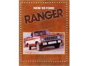 1983 Ford Ranger Sales Brochure Literature Piece Advertisement Specifications