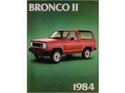 1984 Ford Bronco Il Sales Folder Literature Piece Advertisement Specifications