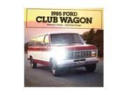 1985 Ford Econoline Club Wagon Sales Brochure Literature Options Colors Specs