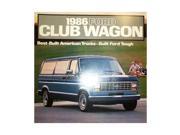 1986 Ford Econoline Club Wagon Sales Brochure Literature Options Colors Specs