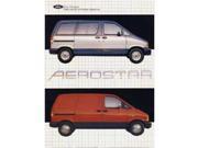 1986 Ford Aerostar Sales Folder Literature Piece Advertisement Specifications