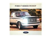 1988 Ford F100 F150 F250 F350 Truck Sales Brochure Literature Piece Specs