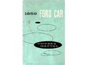1959 Ford Passenger Car Owners Manual User Guide Reference Operator Book Fuses