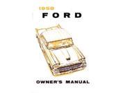 1958 Ford Fairlane Owners Manual User Guide Reference Operator Book Fuses Fluid