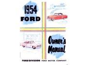 1954 Ford Passenger Car Owners Manual User Guide Reference Operator Book Fuses