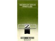 1983 Mercury Zephyr Owners Manual User Guide Reference Operator Book Fuses