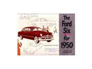 1950 The Ford 6 Sales Brochure Literature Book Piece Advertisement Options