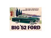 1952 Ford Sales Brochure Literature Book Piece Advertisement Specs Options