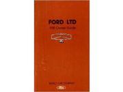 1981 Ford Ltd Owners Manual User Guide Reference Operator Book Fuses Fluids