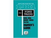 1981 Ford Heavy Duty Truck 800 900 8000 9000 Owners Manual User Guide Operator