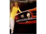 1970 Ford Mustang Sales Brochure Literature Book Piece Advertisement Specs