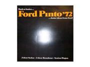 1972 Ford Pinto Sales Brochure Literature Book Piece Advertisement Specs Options