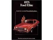 1975 Ford Elite Sales Brochure Literature Book Piece Advertisement Specs Options