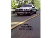 1984 Ford Thunderbird Sales Brochure Literature Book Piece Advertisement Options