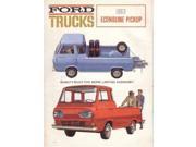 1963 Ford Econoline Sales Brochure Literature Book Piece Advertisement Options