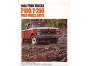 1966 Ford F100 F150 F250 Truck Sales Brochure Literature Book Piece Specs Option