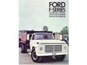 1969 Ford F Series Truck Sales Brochure Literature Book Piece Advertisement